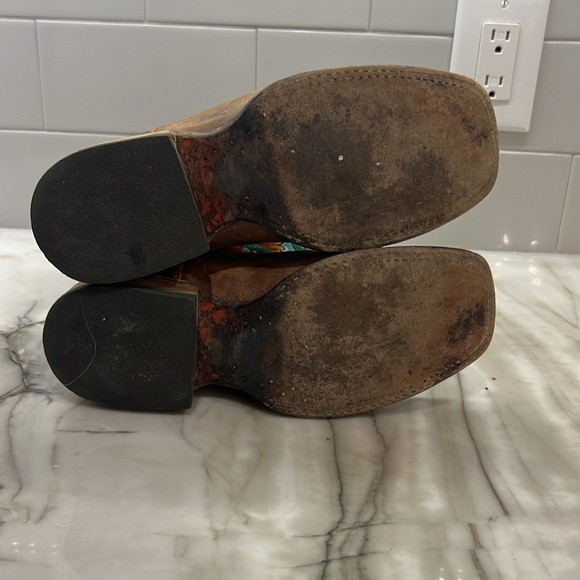 Ariat® Ladies Circuit Champion Floral Brown & Turquoise Boots - Picture 5 of 16